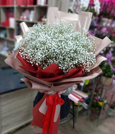 Букет цветов из: Гипсофила в Красный Яр Самарская область