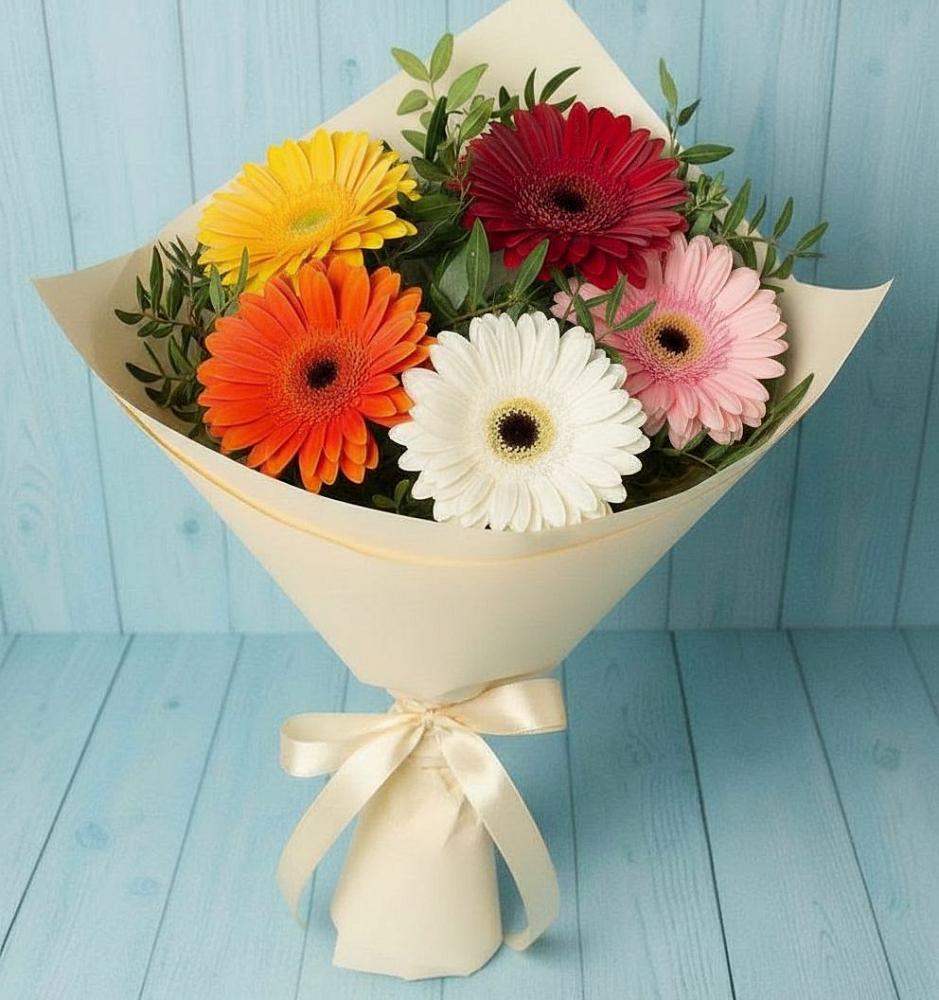 Букет цветов из: Герберы в Красный Яр Самарская область