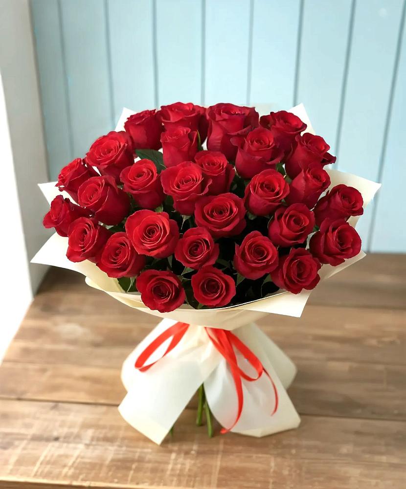 Букет 29 Красных роз в Красный Яр Самарская область