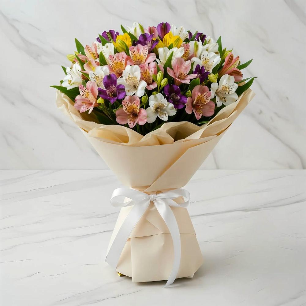 Букет цветов из: Альстромерии в Красный Яр Самарская область