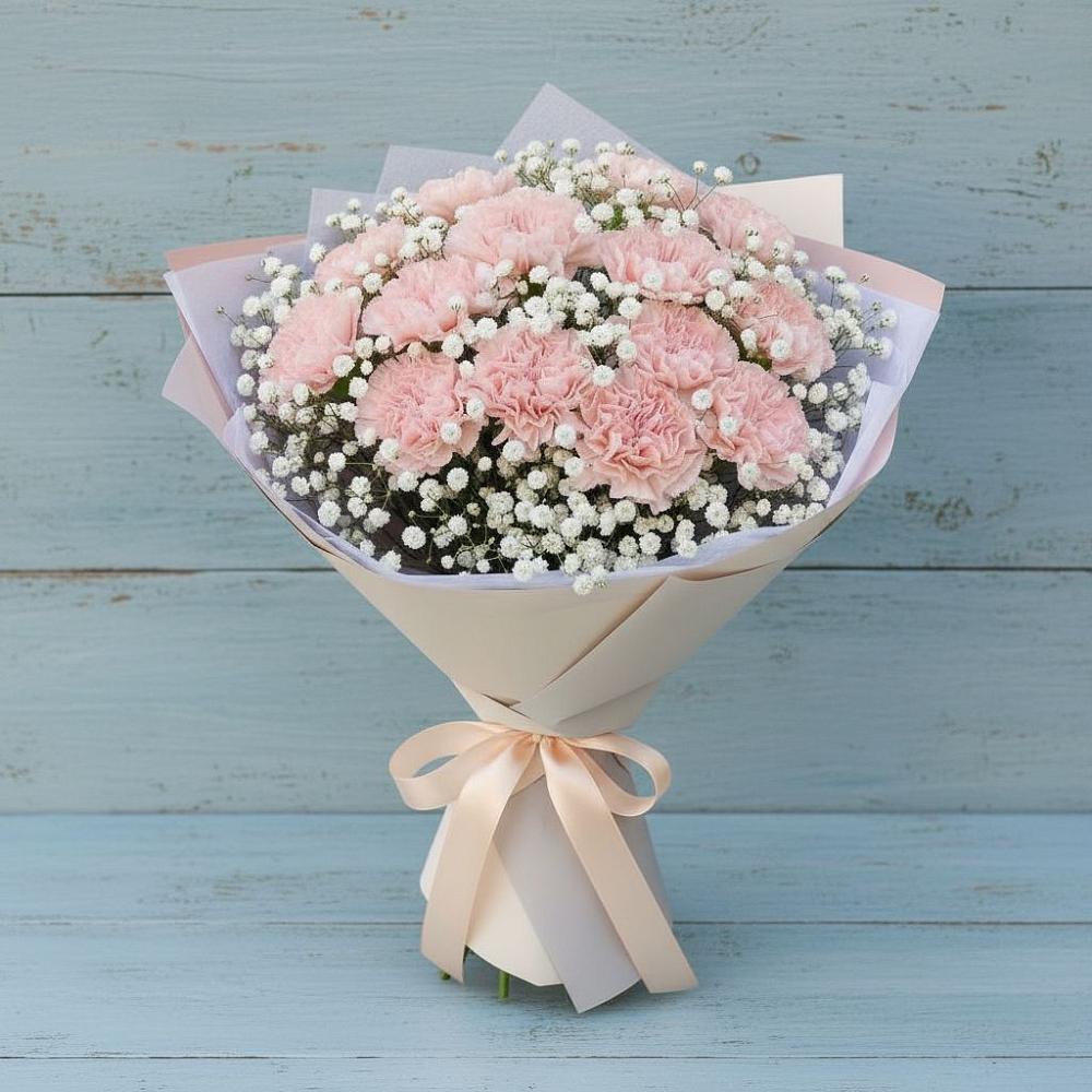 Букет цветов из: Гвоздики в Красный Яр Самарская область