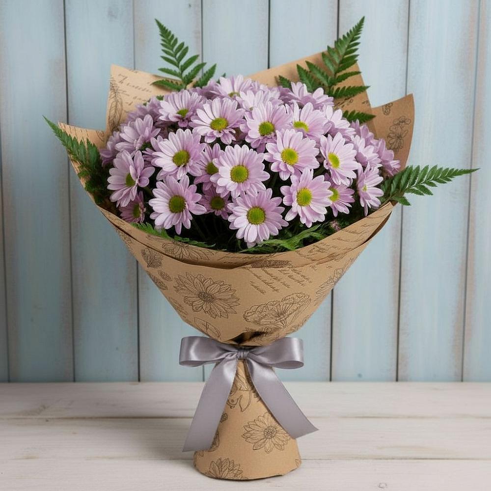 Букет цветов из: Хризантемы в Красный Яр Самарская область