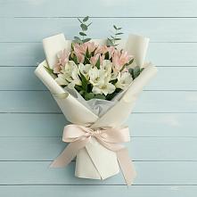 Букет цветов из:  Альстромерии в Красный Яр Самарская область