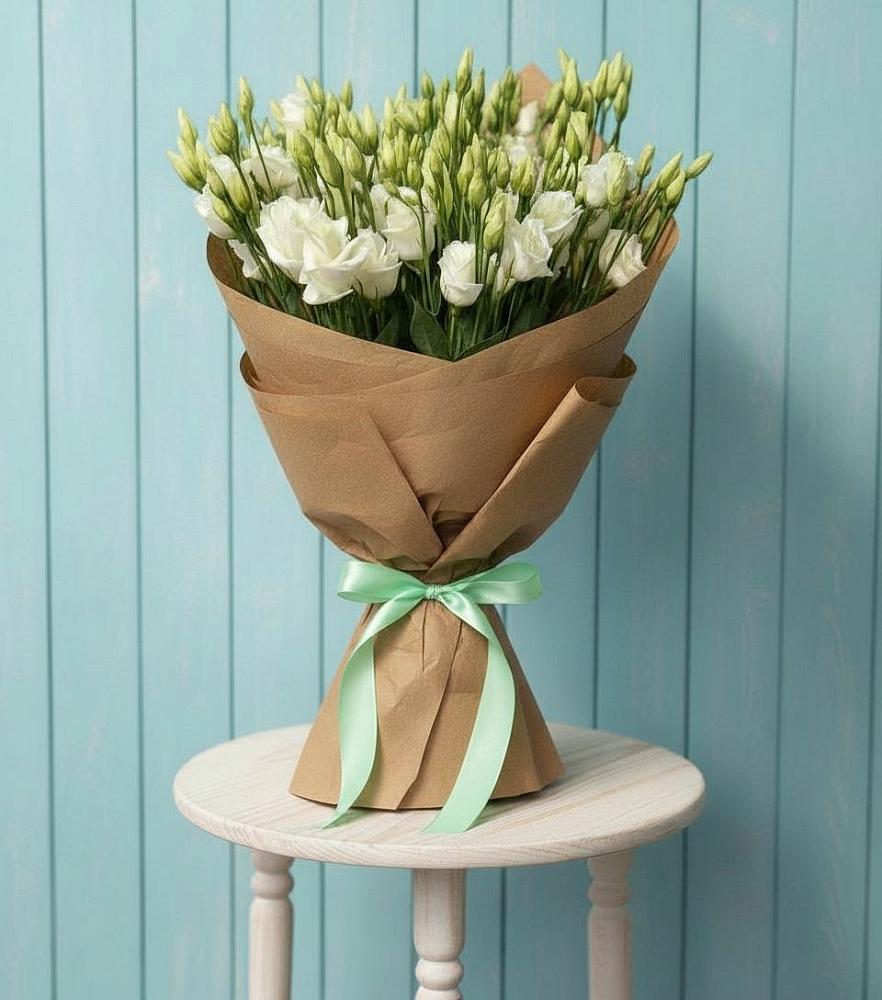 Букет цветов из: Лизиантусы в Красный Яр Самарская область