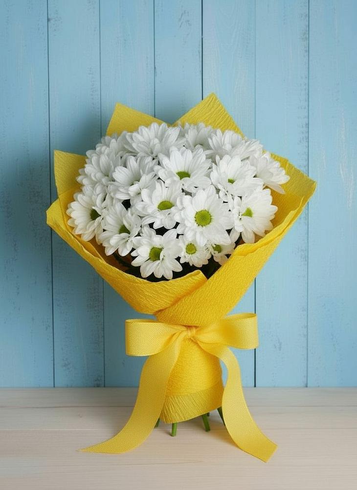 Букет цветов из: Хризантемы в Красный Яр Самарская область