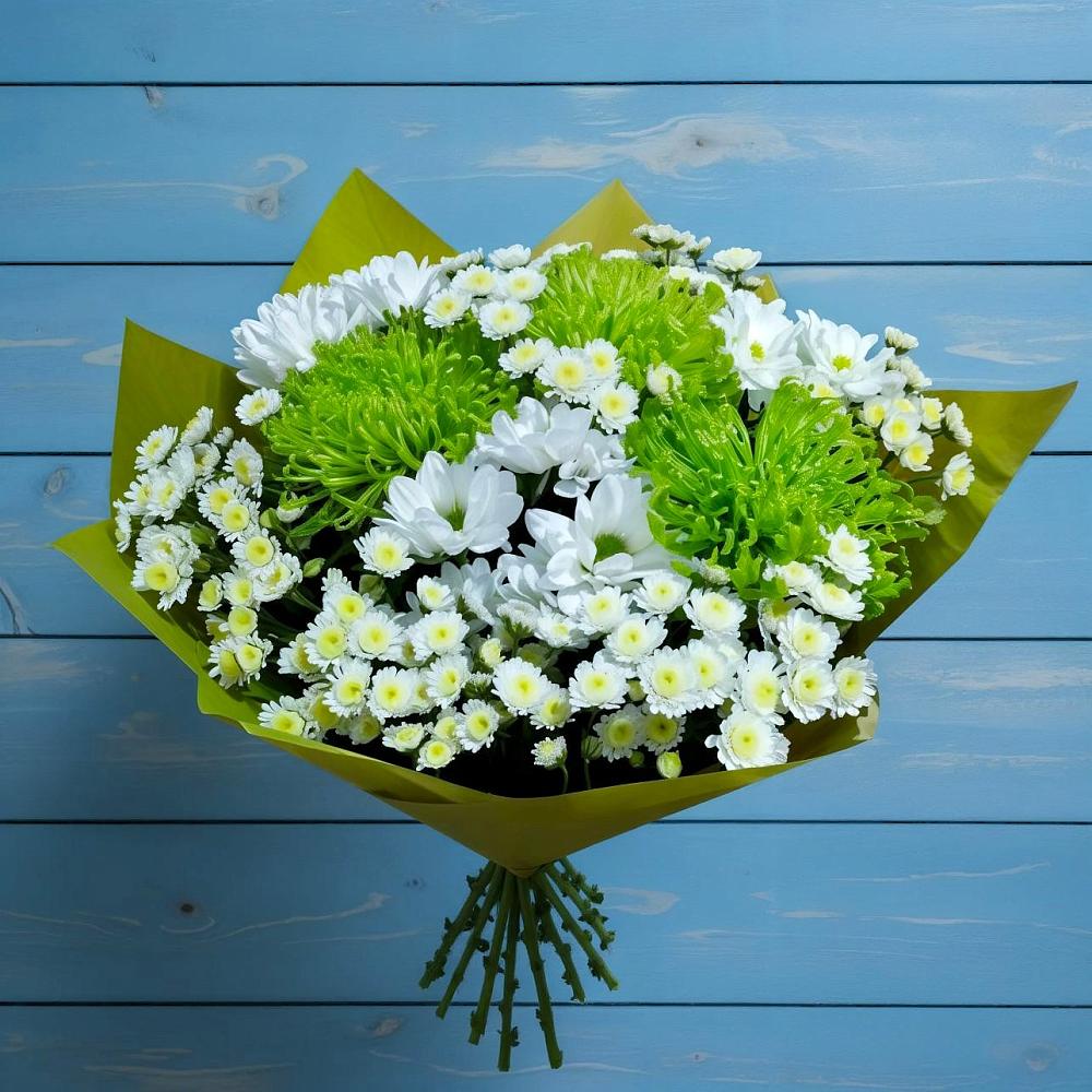Букет цветов из: Хризантемы в Красный Яр Самарская область