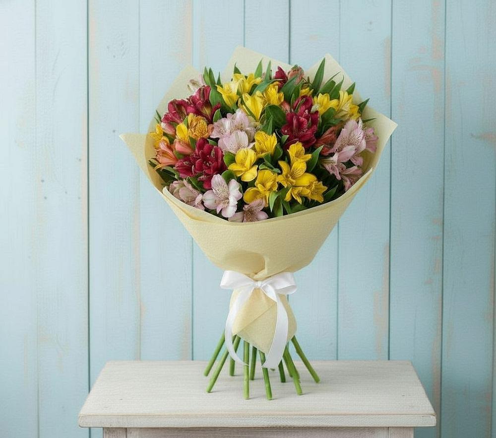 Букет цветов из: Альстромерии в Красный Яр Самарская область