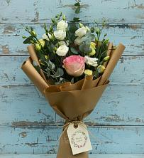 Букет цветов из:  Розы и Лизиантусы в Красный Яр Самарская область